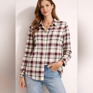 NWT Barbour Kingham Plaid Heritage Academia Button Down, Size 10